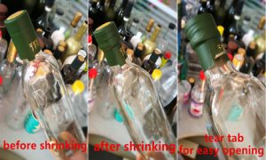 shrink capsule for olive oil bottle